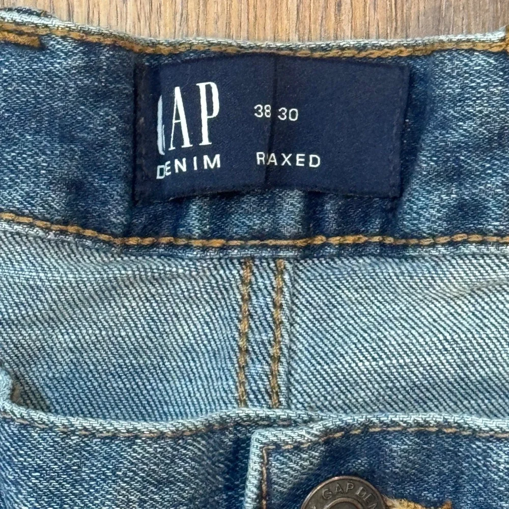 Gap Denim Mens Relaxed Fit Jeans Blue Medium Wash 38x30 497114-00